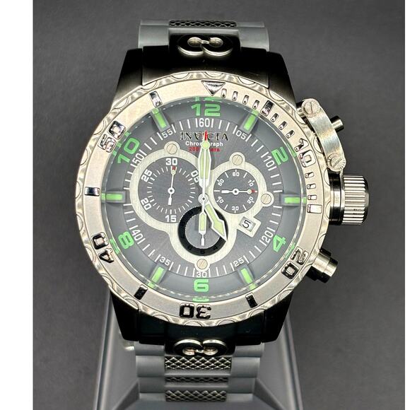 Invicta Corduba 6675 Chronograph 52mm Steel Polyurethane Grey Dial Men\'s Watch main image 4